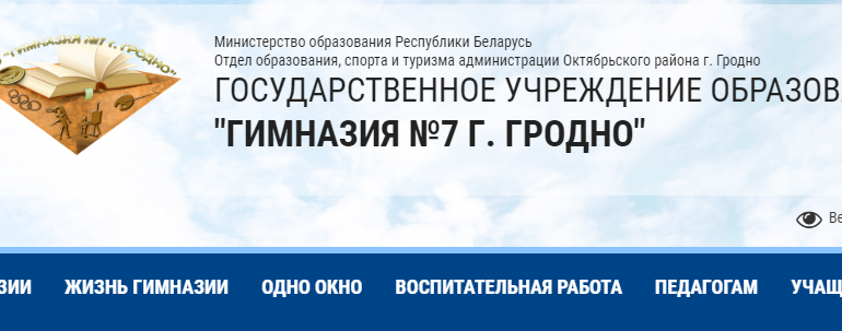 Сайт, Гимназия 7 Гродно, Электронный дневник